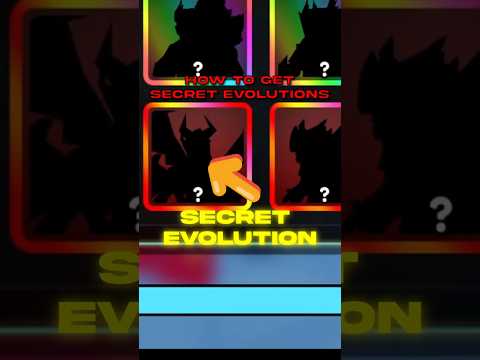 how to get SECRET EVOLUTIONS! | Roblox | Catch a monster | evolution combinations #roblox #shorts