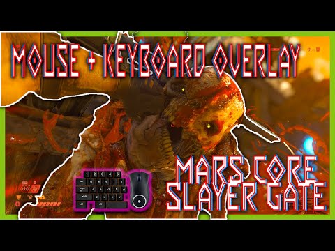 DOOM Eternal | Mars Core Slayer Gate 2:20 | On NIGHTMARE w/ OBS M+Keyboard Overlay