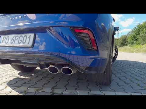 VW T ROC R 300HP Stock exhaust sound - pure raw audio