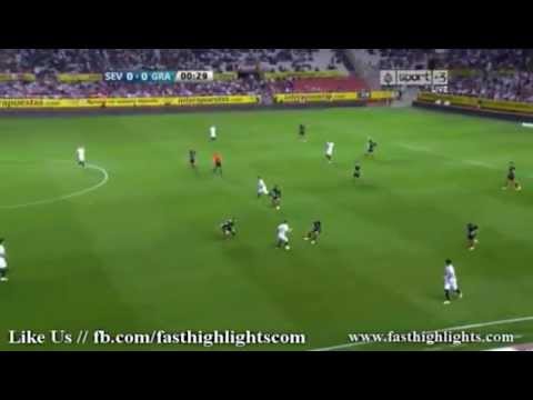 Sevilla vs Granada 1:2. Manu Del Moral Goal.