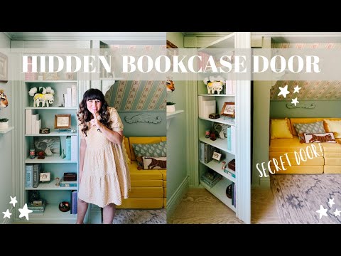 DIY Hidden Bookcase Door | A secret door for a playroom!  🤫
