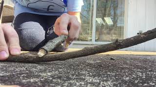 how to make a fire using only sticks