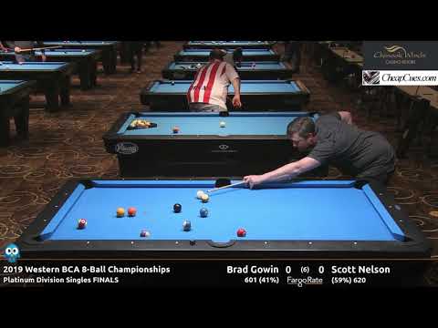 Brad Gowin vs Scott Nelson - Platinum Singles Finals - 2019 Western BCA 8-Ball Championship