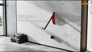 Vertical Wall-Mounted Bike Lifts | LBM18 Series | LUMI