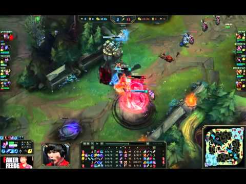 Faker Yasuo Mid vs ZED Faker Feeder ✔35