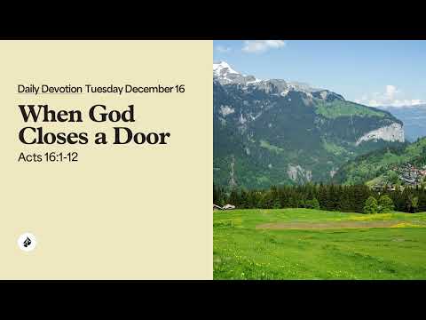 When God Closes a Door – Daily Devotional
