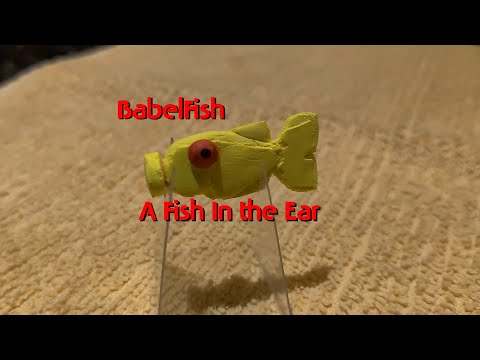 The Babelfish prop from the 1981 Hitchhiker's Guide to the Galaxy