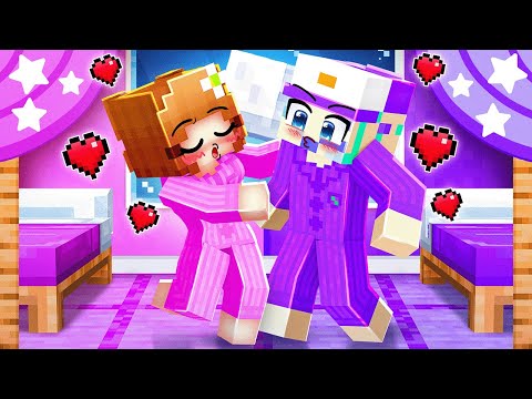 ANNE KISSES DASH At A SLEEPOVER PARTY In Minecraft…