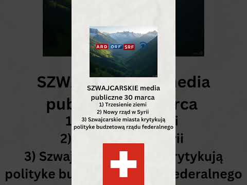 Szwajcarskie media publiczne 30 marca