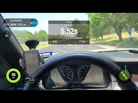 0-60 n55 bmw 535i M Sport F10 2016