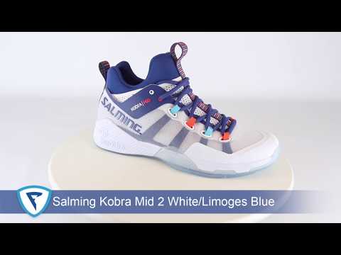 SALMING Kobra Mid 2 White Limoges Blue