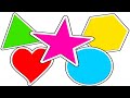 Learn The SHAPES For KIDS 2D Geometric Shapes Math Learning Videos For Children