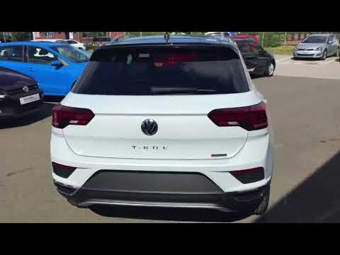 Brand New T-Roc SEL 2.0Tdi 150PS in White Silver Metallic SAVE £2,000  @ Crewe VW