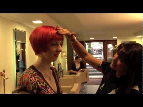 Rote Haare und Kurzhaarschnitt - Lady Gaga Haircut Vogue - vorher nachher extrem