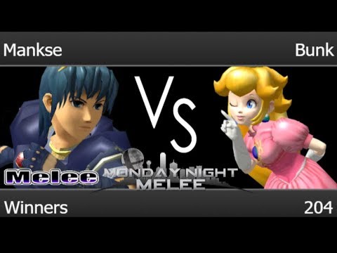 MNM 204 - Mankse (Marth) vs FX | Bunk (Peach) Winners - Melee