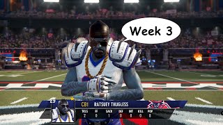 Mutant Football League 2 - New Yuck Tyrants vs Snuffalo Thrills - 3rd week of normal season