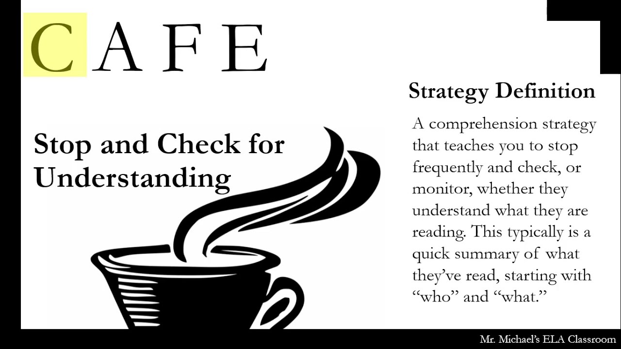 Go Program: Cafe Reading Strategies 1