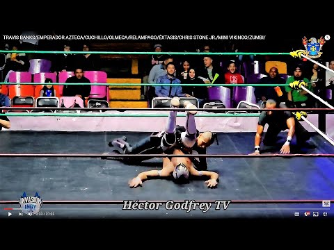 MINI VIKINGO/ TRAVIS BANKS/EMPERADOR AZTECA/CUCHILLO/OLMECA/RELÁMPAGO/ÉXTASIS/CHRIS STONE JR./ZUMBI/