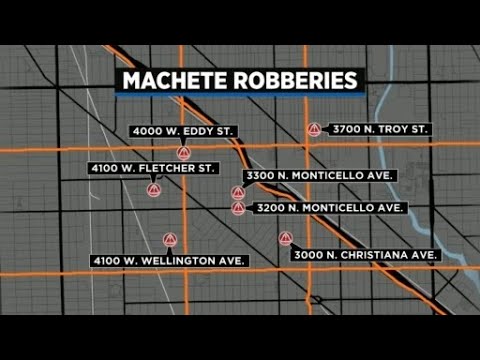 시카고 북서쪽 마체테 강도 사건 | Machete robberies on Chicagos northwest side