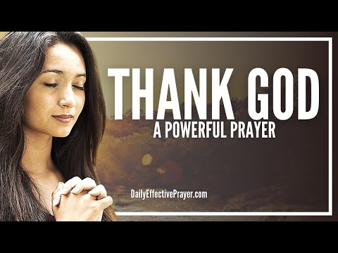 Prayer For Thanking God | Prayer For Thanksgiving Video