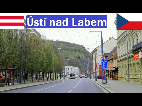 🇨🇿 Czech Republic, ÚSTI NAD LABEM Walking Tour 2024 [4K]
