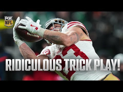 🚨 49ers' Jauan Jennings & Christian McCaffrey connect on UNREAL TRICK-PLAY TD against Eagles 🤯