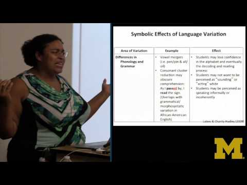 "Linguistics and Community Engagement: Keeping it Real" - Anne Charity Hudley