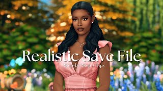 How To Create A Realistic Sims 4 Save File (Step-by-Step Tutorial + Tips) | The Sims 4