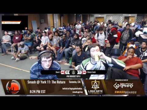 Smash at York 11 - EGE Chrim Foish (Diddy) vs Burst (Yoshi) - SSB4 LT8