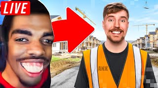 JakeFuture Reacts To MrBeast We Built A Town