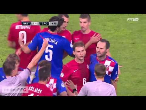 Aleksandar Stojanovic: Simunic vs Sulejmani, Srbija - Hrvatska 1:1, 06.09.2013. HD