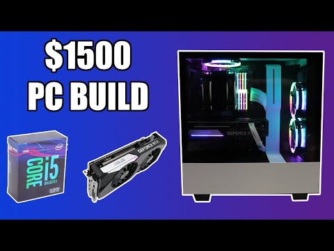 $1500 RTX 3060TI Gaming PC Build! [NZXT H510 + ASROCK Z390 Build! w/ Gaming Benchmarks!]