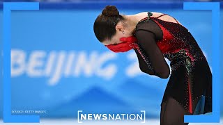 Russian figure skater Kamila Valieva falls during final round | Morning in America video