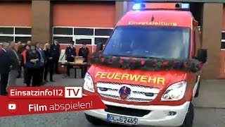 preview picture of video 'Neuer ELW1 der Feuerwehr Ganderkesee'