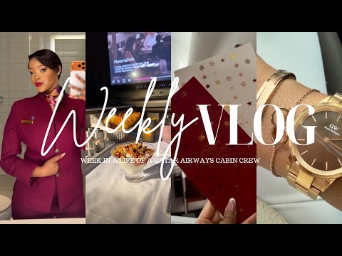 VLOG|WEEK IN A LIFE OF A SOUTH AFRICAN QATAR AIRWAYS CABIN CREW|2025-2026|QR BUSINESS CLASS QSUITE 