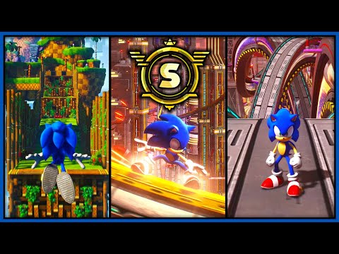 Sonic Frontiers - All Cyberspace Stages (4K 60FPS) S-Rank