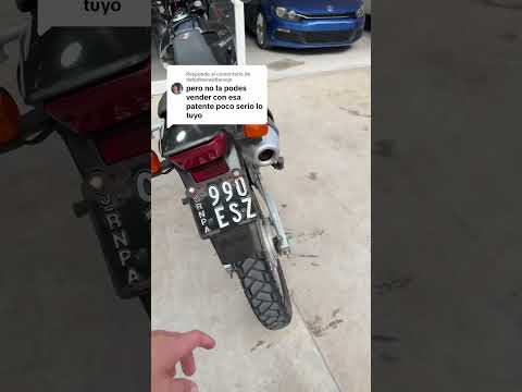 Me critican x vender motos con patente vieja ??