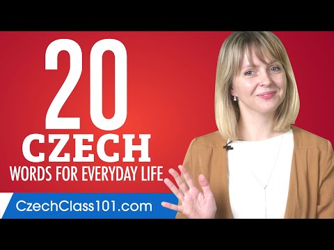 20 Czech Words for Everyday Life - Basic Vocabulary #1
