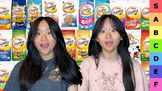 We TIER RANKED 21 Flavors of GOLDFISH Crackers! | Janet and Kate