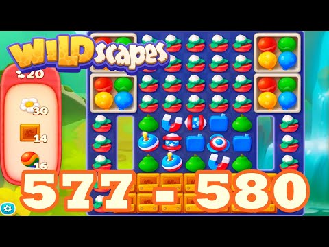 Wildscapes: New Acres Level 577 - 580 HD | 3 match | android | 578 | 579 | IOS【GameGo Game】