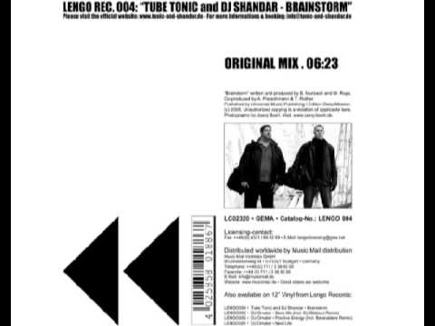 Tube Tonic And DJ Shandar - Brainstorm (Original Mix)