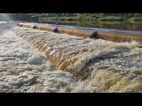 Rio Salgado em Aurora Ceará nessa manhã 30/04/2024 Ceará águas para açude Castanhão