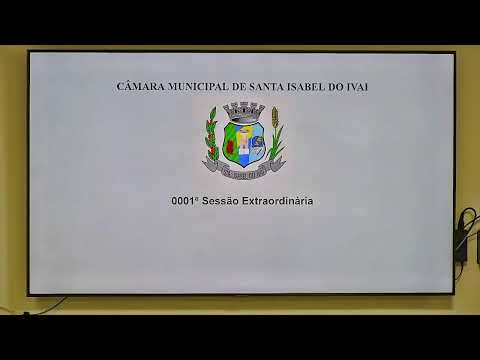 1ª Sessão Extraordinária do dia 12/01/ 2026