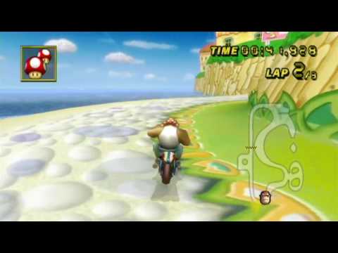 [MKW Former AR] GCN Peach Beach (no-glitch) - 1:12.986