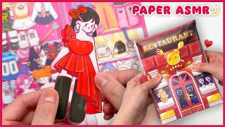 푹신 쫀득한 레스토랑이에요 ♥️ 레스토랑 편 🥘 Paper DIY ASMR ✨ 아이돌 스퀴시북 