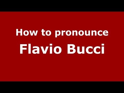 How to pronounce Flavio Bucci (Italian/Italy) - PronounceNames.com
