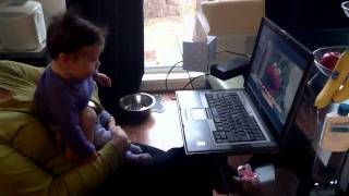 Listening to 'I'm Elmo and I know it'