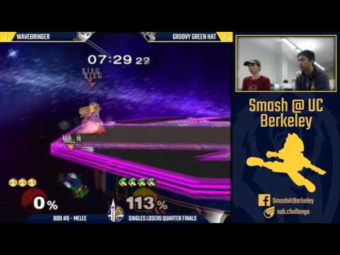 Berkeley Biweekly Battles #6 - Melee Singles Losers Quarters: Wavebringer vs Groovy Green Hat