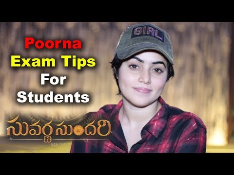 Actress Poorna Tip For Students For Exams