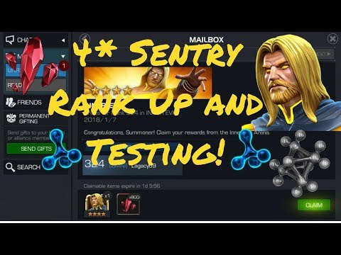 4* Sentry Unboxing/Rank Up and Testing! - Marvel Contest Of Champions